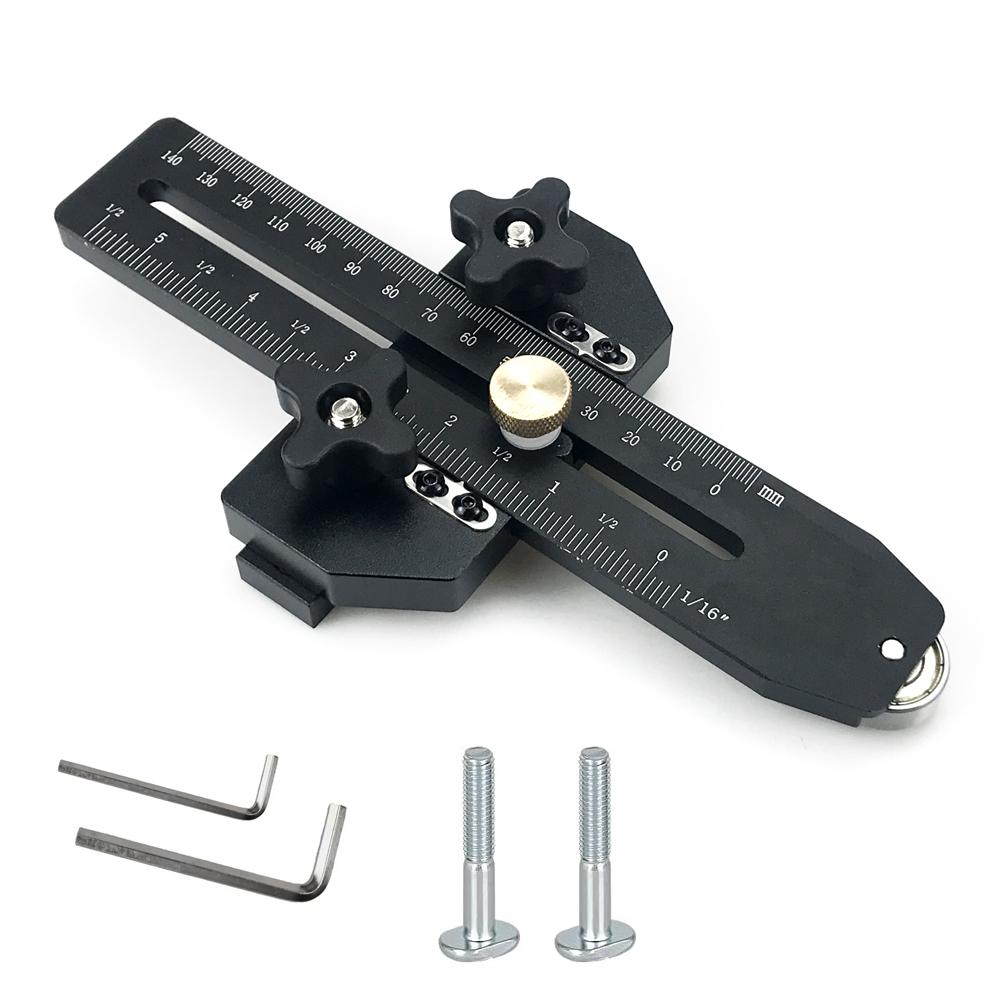 

Безопасный стол для пилы приспособление для тонкого продольного реза для изготовления повторяющихся узких тонких полос подходит для 3/8 x 3/4 Т-образного паза деревообрабатывающие инструменты чёрный