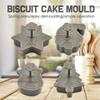 Christmas Cookie Cutter Set Snowflake Snowman Santa Tree Shapes with Plunger for Holiday Baking Festive Cookie Decorating Kit