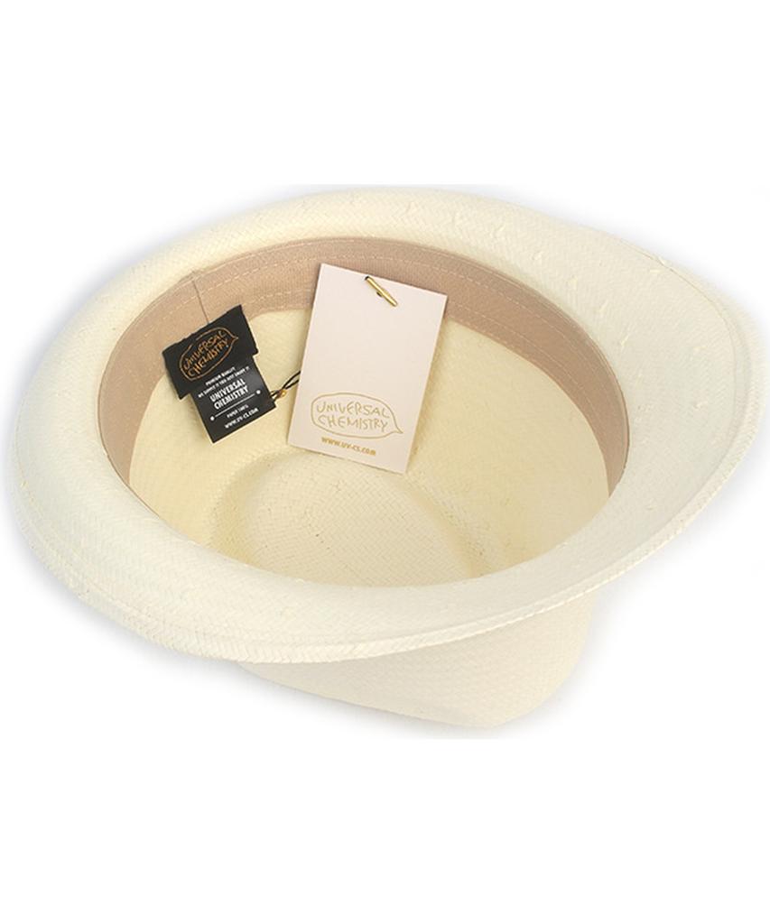 Yunibeosyeolkemiseuteuli Bu Gentle Simple Ivory Fedora Summer Hat