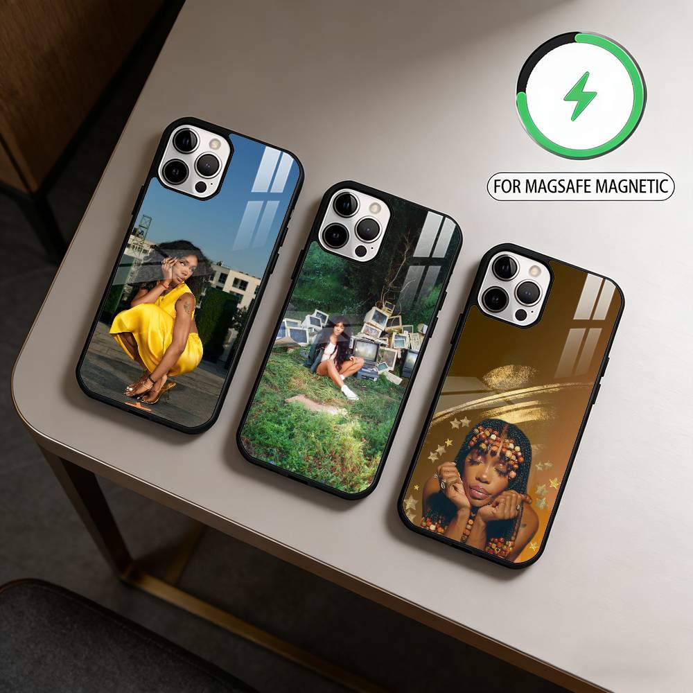 S-SZA S-Singer-ER Phone Case For iPhone17,16,15,14,13,12,11 Plus,Pro Max Magnetic For Magsafe Wireless Charging