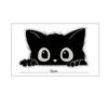 Car Stickers Block Scratches Stealing Glances At Black Cat Waterproof Decal Scratch Masking Car Motorcycles Electric Car Sticker