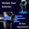 24V LCD Body Muscle Massage Gun Deep Tissue Massager Adjustable Exercising Muscle Pain Relief Body Shaping Therapy Gun