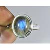 Natural Blue Labradorite Gemstone 925 Solid Sterling Silver Ring Size US-7 PG-29