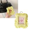 Cute Cloth Pillow Photo Holder Keychain For 3 Inch Photocard Cards Portable Wall Decoration Travel Accessory
