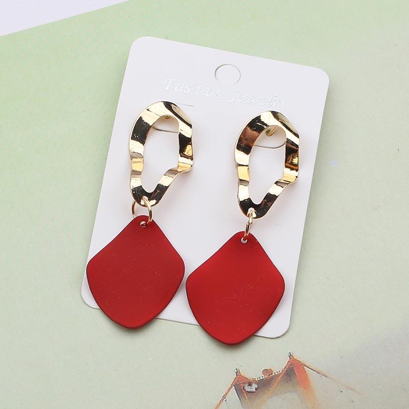 Orecchini Statement Vintage Retrò 2019 Bianchi Geometrici Lunghi Pendenti per Donne Matrimonio Festa Regalo di Natale Ingrosso