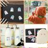 500pcs Halloween Ghost Stickers Roll Ghost Laser Stickers Decorative Self-Adhesive Paper Decals for Halloween Party Favors