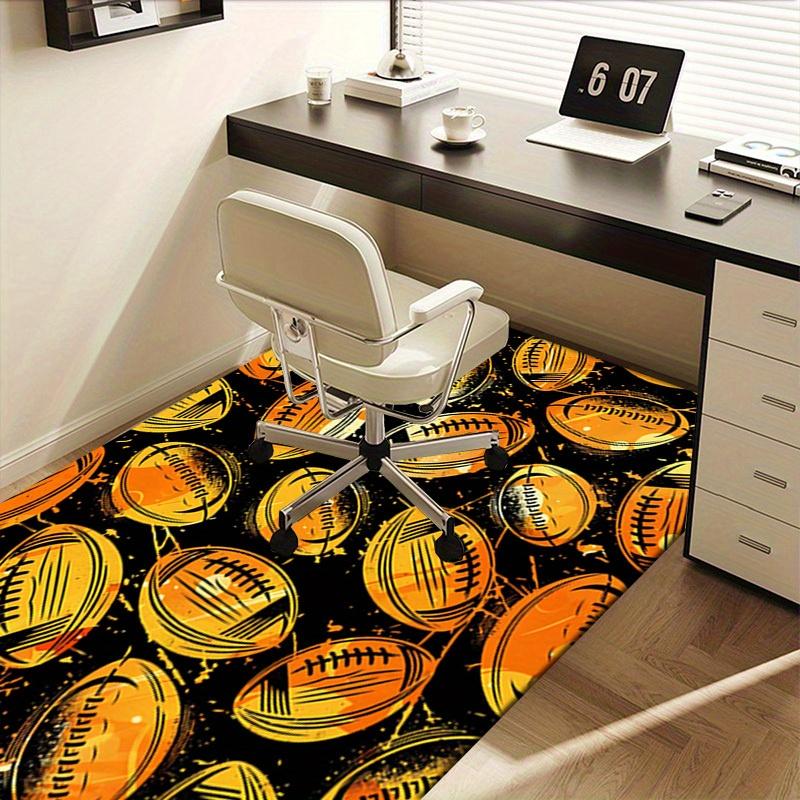 Office Carpet: Football Patterned Sofa Rug for Chair Protection