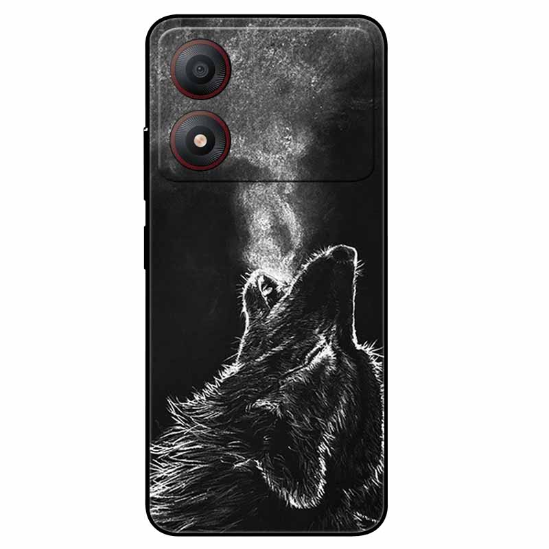 Pour ZTE Blade A34 4G Coque Anti-choc TPU Silicone Souple Housse de Téléphone pour ZTE Blade A 34 Funda Peinte pour BladeA34 Capa de Luxe