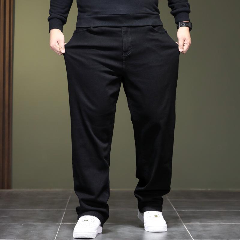Herren High-Stretch Slim Straight Jeans - Große Größen, Frühling/Herbst Stil