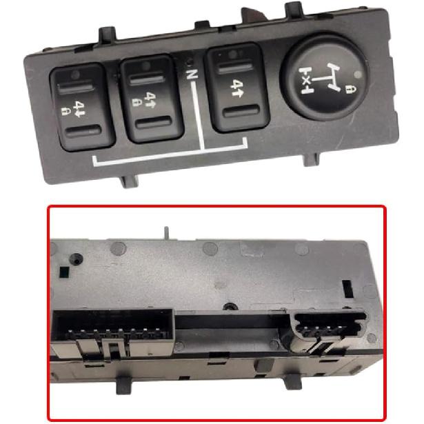 Riloer 4X4 Transfer Case Selector Switch, 4 Wheel Drive Selecto Replacement, Compatible with Hummer H2 2003-2007,19259310, 15127829