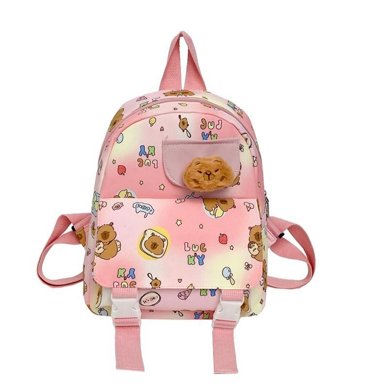 Backpack Whimsical Capybara For Boys And Girls In Cute Design Ideal For Preschool