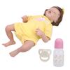 Sweet Newborn Girl Baby Doll Soft Touch Infant Reborn Doll with Yellow Dress 45cm