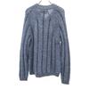 ARMANI JEANS 90s Wool Blend Old Long sleeve V neck knit S Blue sweater Women Used