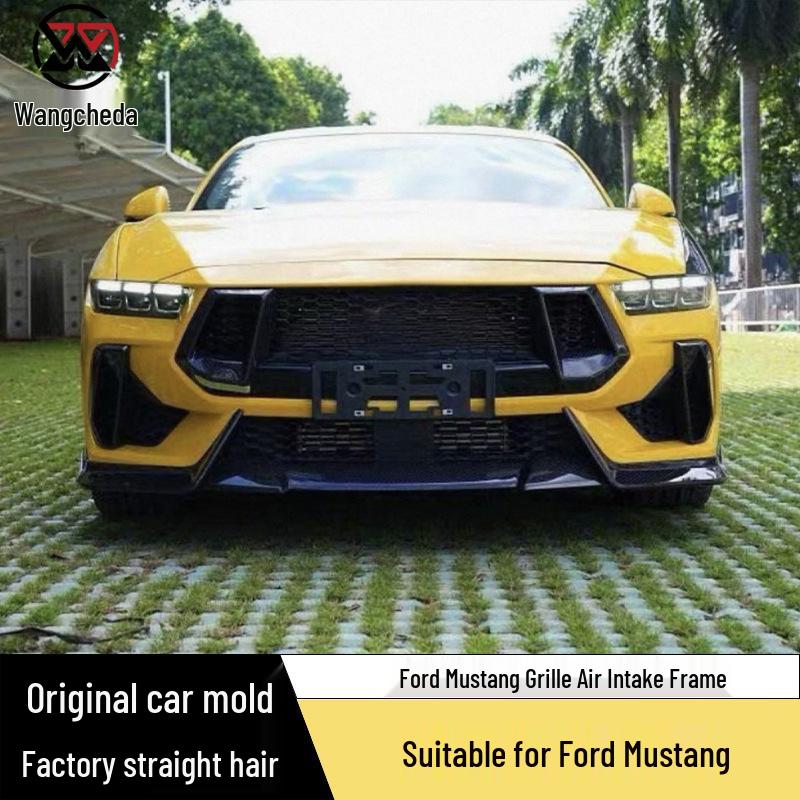 Carbon Fiber Grille Intake Frame for 2024 FORD Mustang Front Bumper Air Vent Modification