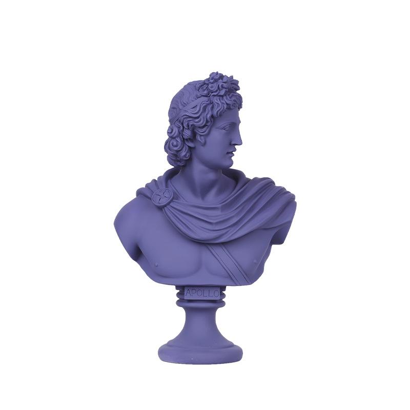 Ornamenti statua David ritratto stile nordico, testa personaggio, resina per ufficio tipo soggiorno per regalo ornamento artigianale bir
