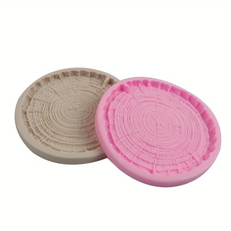 1PC Silicone Stump Crystal Drop Glue Mold DIY Mold Plaster Manual Tree Ring Chassis Sugar Cake