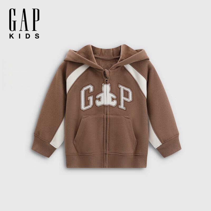 GAP Girls Toddler Velvet Colorblock Hooded Sweatshirt 120/60