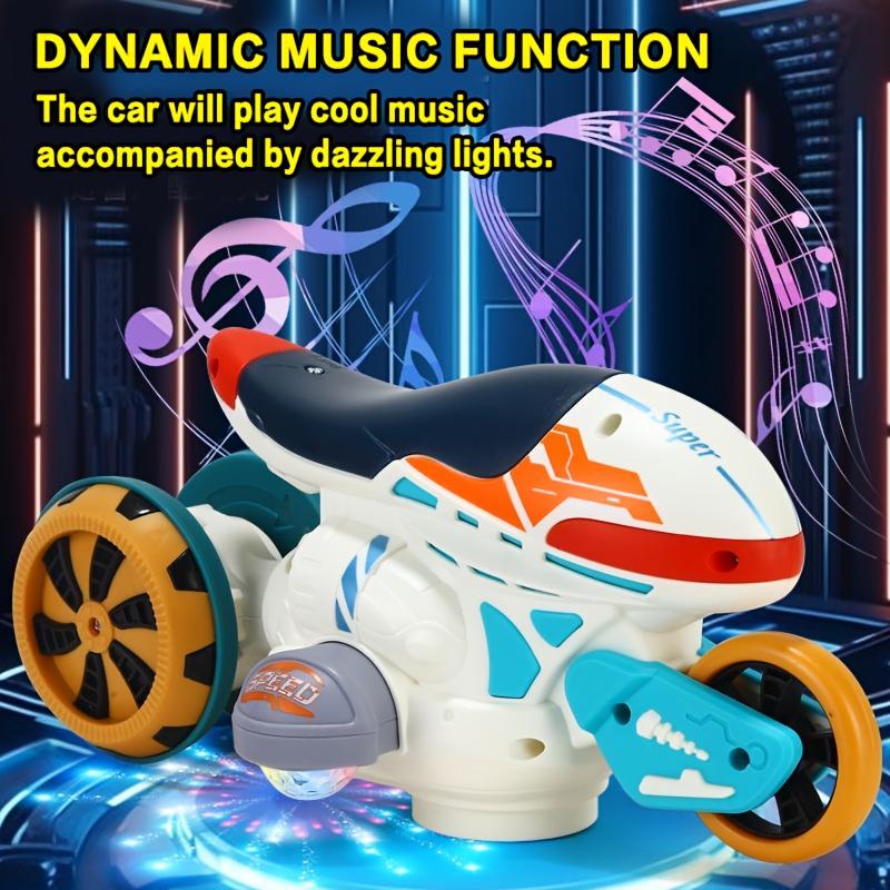 Interstellar Space Motorcycle, Universal Electric Toy, 360° Rotation, Pleasant Music, Beautiful Lights, Safe ABS Material ,battery Not Included