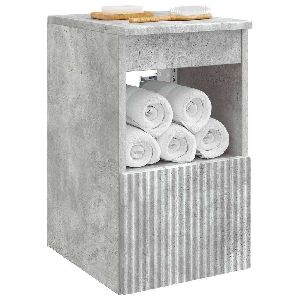 Bathroom Cabinet Concrete Grey 30 x 35 x 50 cm Particleboard