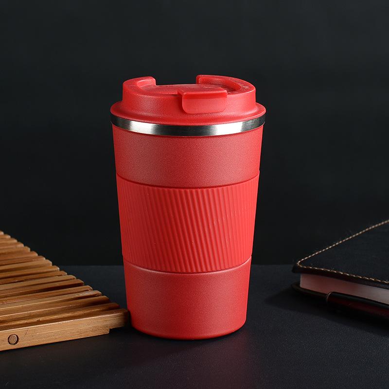 Insulated Coffee Cup Travel Coffee Mug Vacuum Stainless Steel Double Walled Reusable Coffee Cup for Hot and Cold Water Coffee 500ml красный