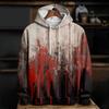 Spring And Autumn Fashion Men's Hoodie Bloody Wound 3D Print Hoodies Street Casual Boy Sweatshirt Men's Oversized Top Clothing