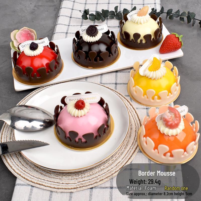 Fake Fruit Cake Toy: Squeeze Toy & Baking Display Prop for Kids