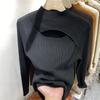 Autumn Winter Skinny Sweater Knit Pullover Tops Women Knitted Shirts Fashion Female Long Sleeve Casual Elastic Slim Sweater