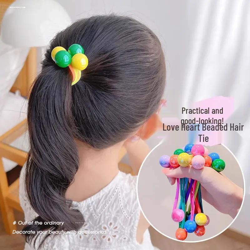Newcomer Exclusive: Candy Round Double Ball Hair Tie for High Ponytails