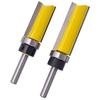 4 adet 1/4 Shank Şablon Trim Menteşe Zıvana Freze Ucu Düz End Mill Giyotin Temizleme Gömme Trim Zıvana Kesici ForWoodworking