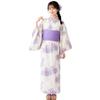 HOHO AYUMU Womens Yukata Heko Obi 2-Piece Set One-Piece Adult Size Large Floral Pattern Free 100 Cotton Summer Use Year-Round