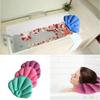 New Bathroom Products Home Spa Inflatable Bath Pillow Cups Shell Shaped Neck Bathtub Cushion Random