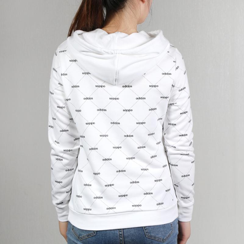 Adidas Neo Logo Printed Casual Pullover Sweatshirt Women Sweatshirt White EI6248