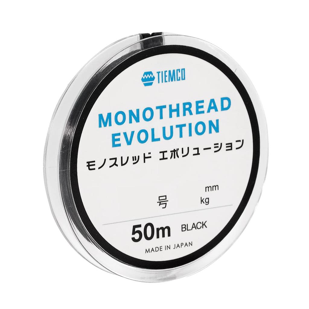 TIEMCO Mono Thread Evolution, 0.15, 0.065mm, 0.26kg, 50m, Schwarz