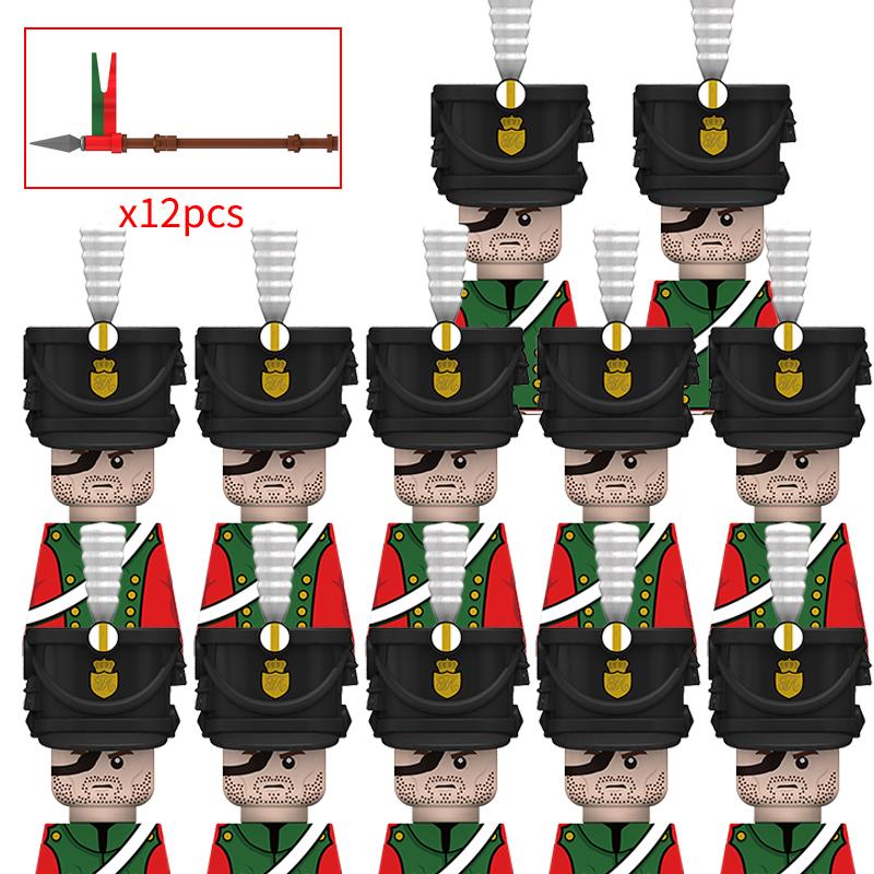 Creative Medieval Napoleon Figures Soldiers Raider Vargr Knights Building Blocks Bricks Toys for children gifts