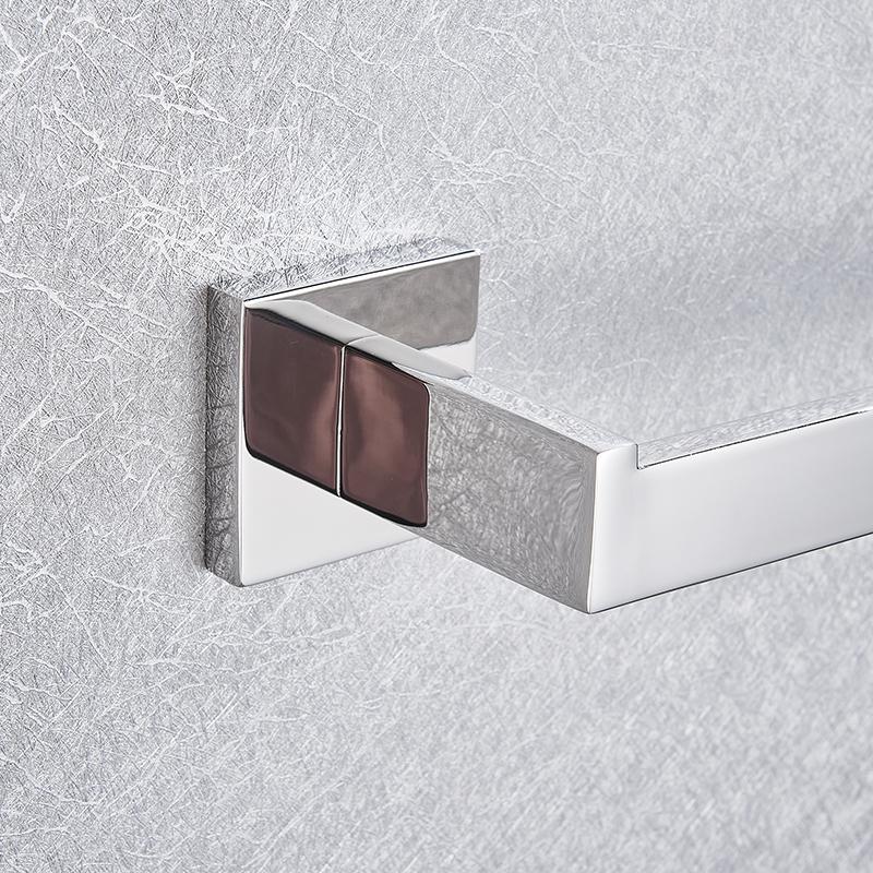Set di Ferramenta per Bagno Cromato Gancio per Accappatoio Portasciugamani Barra Portaoggetti Scaffale Portarotolo Carta Igienica Portaspazzolino Accessori per Bagno