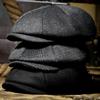 Klasyczny Kapelusz Dla Mężczyzn Czapki Vintage Retro Tweed Peaky Blinders Beret Płaska Czapka z Daszkiem Czapki Uliczne Dla Kobiet Mężczyzn