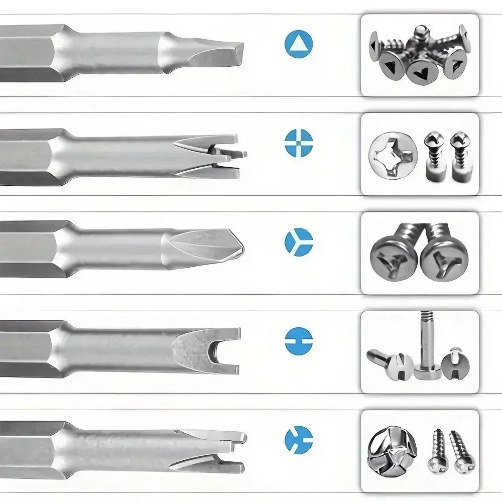 13pc Special-shaped Screwdriver Set PH2 U Y Shape Triangle Screwdriver Bit For Appliance Repair Repair Tool Screwdriver