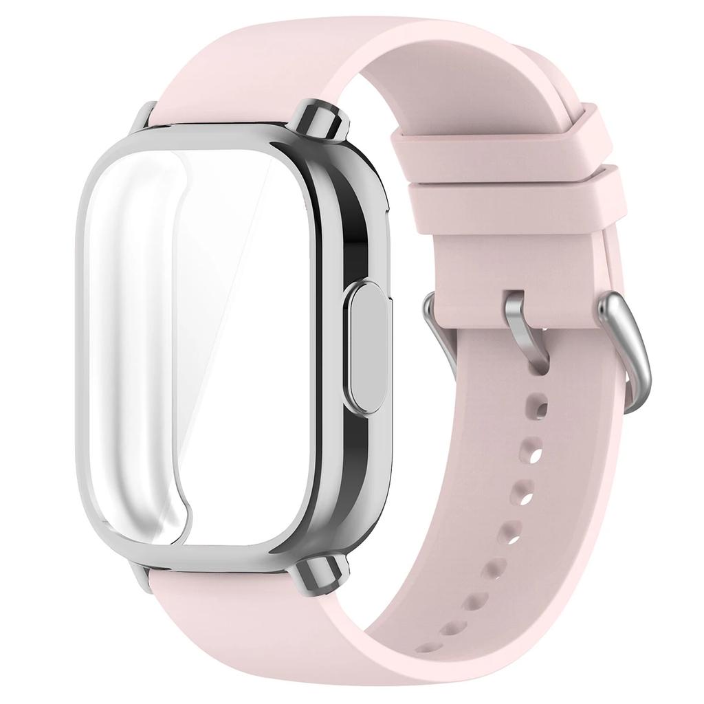 22mm Silicone Strap With Case For Xiaomi Redmi Watch 5 Active Lite Smart Watch Wrist Band And Case For Redmi Watch 5 Lite Active