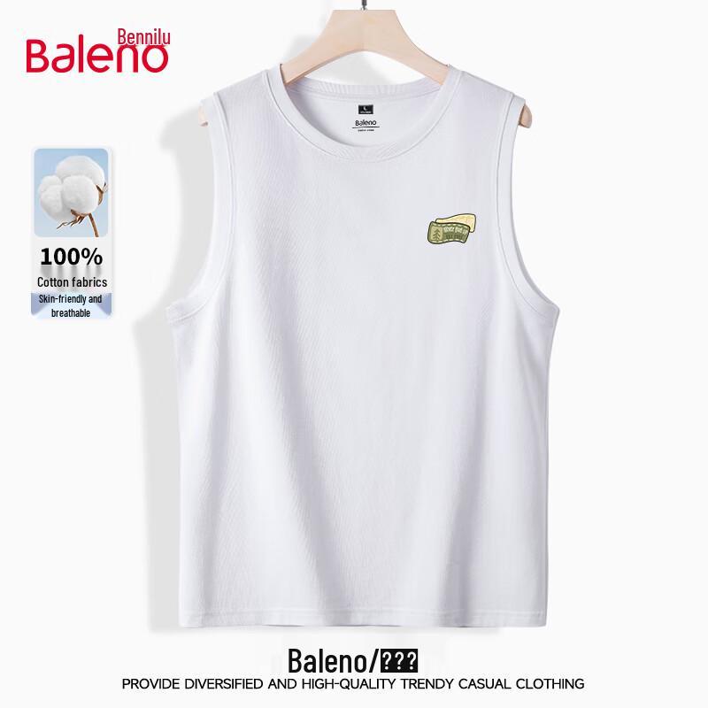 Мужской хлопковый дышащий свободный повседневный жилет Baleno XL