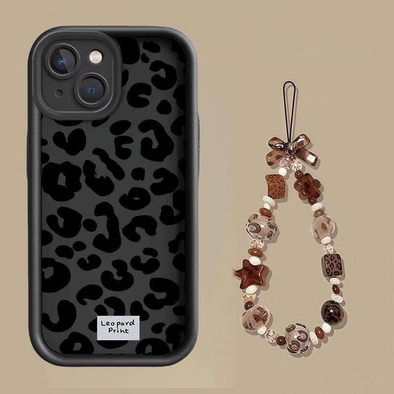 Fashion Retro Leopard Bracelet Chain Case For Motorola Moto G22 G32 G52 G30 G53 G15 G14 G60 G35 G24 E14 E13 E32 E22 E40 G9 Play