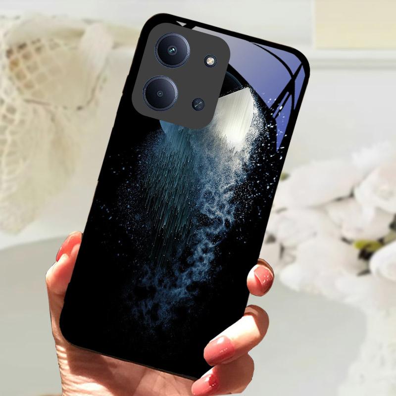 Etui Do Xiaomi Redmi 15C 4G Global Case Luksusowe Szkło Hartowane Ochrona Aparatu Tylna Pokrywa Do Redmi15C 15 C Odporne na Wstrząsy Fundas