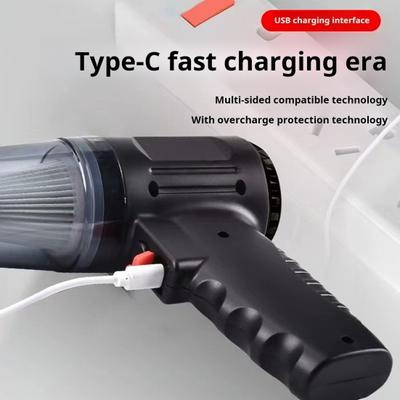 Cordless Vacuum Cleaner with 120W High Power Motor 6000Pa Strong Suction Low Noise 2-in-1 Handheld Wireless Vacuum Cleaner Blower