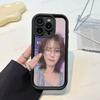 Korean L-Lee Ji Eunes Female Singer For IPhone 17 Pro Max 16 15 14 13 12 11 Plus Black Soft Phone Cover
