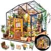 Rolife Puppenhaus Miniaturhaus Bausatz mit LED-Lichtern, Kunststoffmodell Wohnzimmer, DIY Puppenhaus, Figuren, Zubehör, Spielzeug, Innendekoration, Einfache Montage