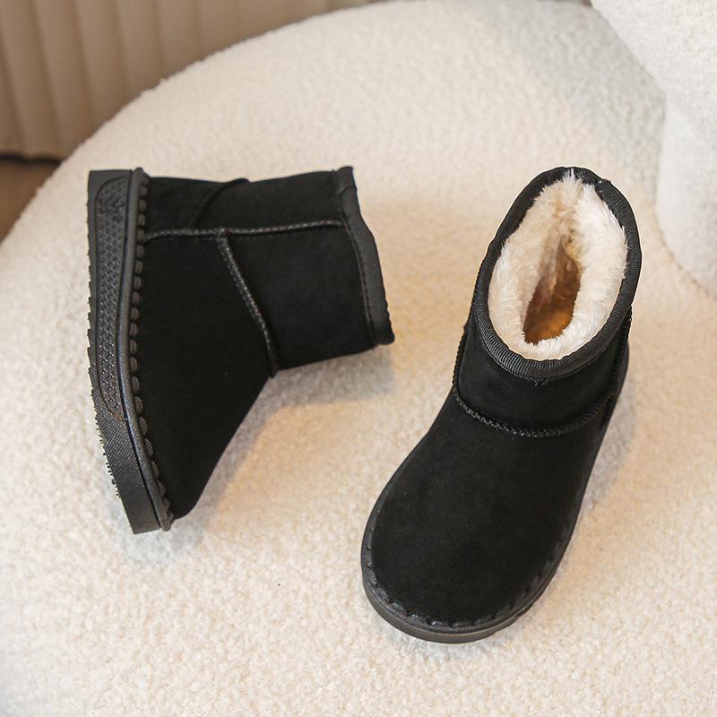 Короткие зимние ботинки новые детские с мягкой подошвой против скольжения 36 серый — фото 3