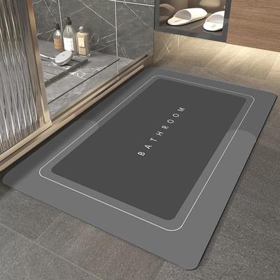 Absorbent Bath Mat Quick Drying Bathroom Rug Non-slip Entrance Doormat Anti Slip Bathtub Stickers Shower Floor Mats Home Decor