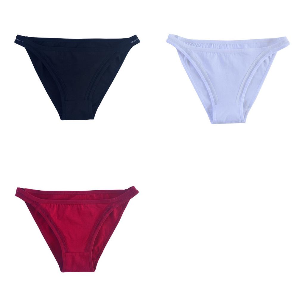 3Pcs/Set Cotton Panties Women Low Rise Briefs Female Underpants Sexy Lingerie Comfy Brazilian Panties Breathable Underwear M-XL