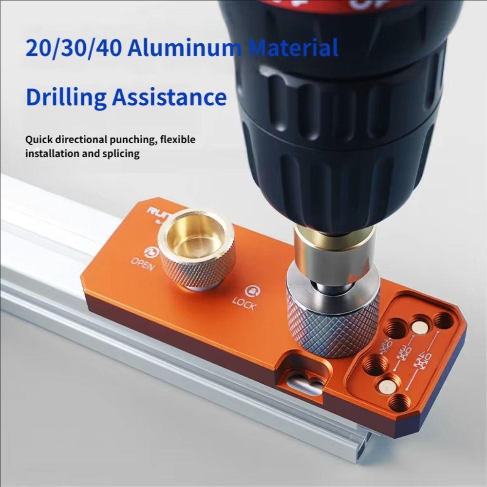 Aluminum Zinc Zinc Alloy Drill Guide Tool Adjustable Design Step Drill Bit  DIY Projects
