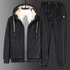 Men Fleece Suit Two-Piece Plus Velvet Winter Thick Warm Suit Male Lamb Velvet Suit Casual Tracksuit Plus Size 8XL