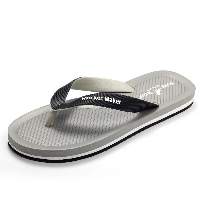 Fashion EVA Soft Bottomed Men's Flip Flops  Summer Anti Slip Men's Slippers Casual Beach Sandals
